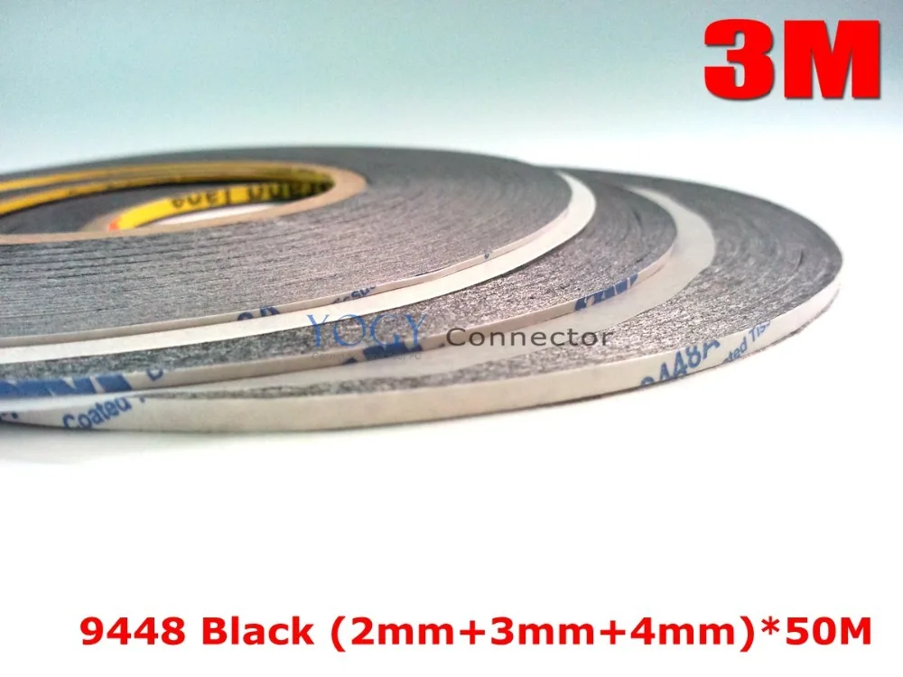 3M Black, 3x Mixed 2mm/3mm/4mm 3M 9448 2 Sided Sticky Tape for iphone Ipad Samsung Tablet Display /Housing /Case Adhesive 
3M Black, 3x Mixed 2mm/3mm/4mm 3M 9448 2 Sided Sticky Tape for iphone Ipad Samsung Tablet Display /Housing /Case Adhesive