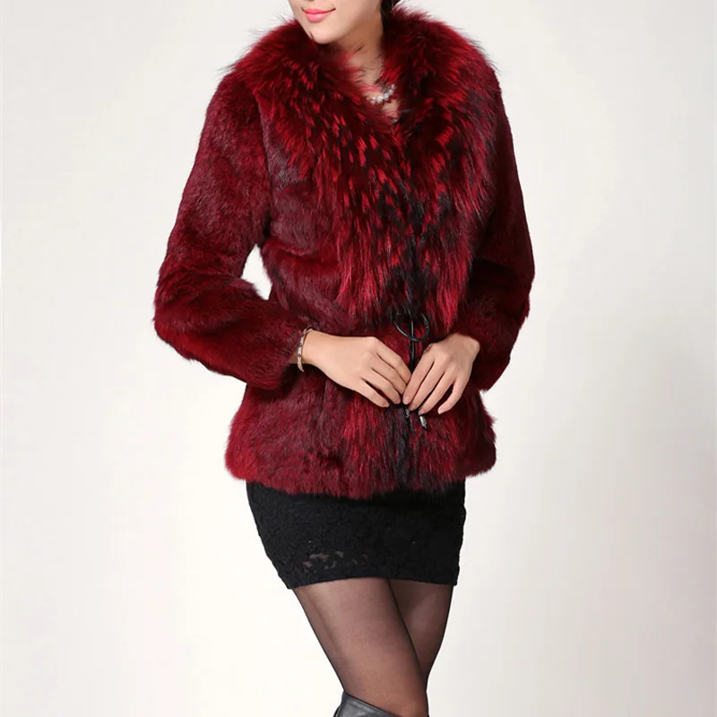 Plus size M - 6XL whole skin natural rabbit fur coats outerwear women real fur jackets with genuine raccoon dog fur collar
Plus size M - 6XL whole skin natural rabbit fur coats outerwear women real fur jackets with genuine raccoon dog fur collar