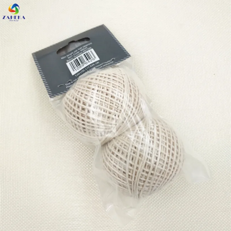 EIEYO 2PC Natural String Baker Twine Rope Cooking Butcher' s Cotton Twine Meat Prep and Trussing Turkey Strings
EIEYO 2PC Natural String Baker Twine Rope Cooking Butcher' s Cotton Twine Meat Prep and Trussing Turkey Strings