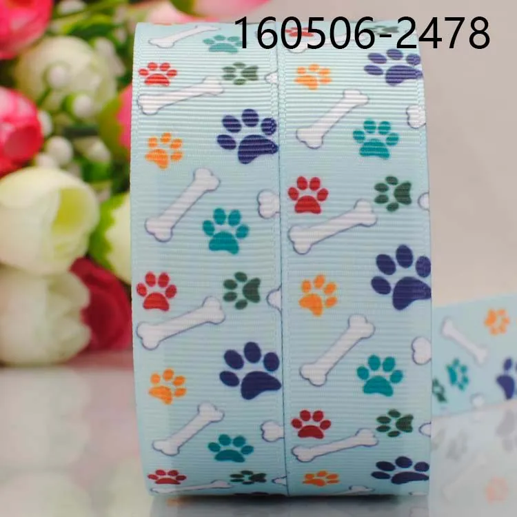 50 yards 7/8 " 22 mm hot sale blue bone and dog paw pattern printed grosgrain ribbon DIY free shipping
50 yards 7/8 " 22 mm hot sale blue bone and dog paw pattern printed grosgrain ribbon DIY free shipping