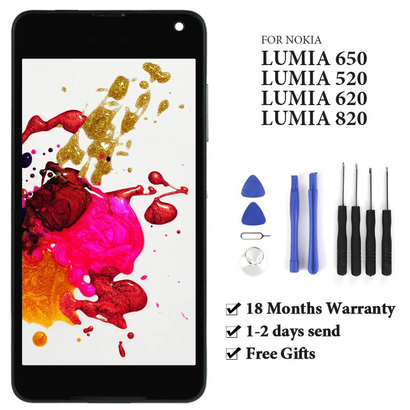 OEM For Lumia 650 620 LCD Display Touch Screen Digitizer With Frame Assembly Alibaba China AAA For Lumia 520 With gifts
OEM For Lumia 650 620 LCD Display Touch Screen Digitizer With Frame Assembly Alibaba China AAA For Lumia 520 With gifts