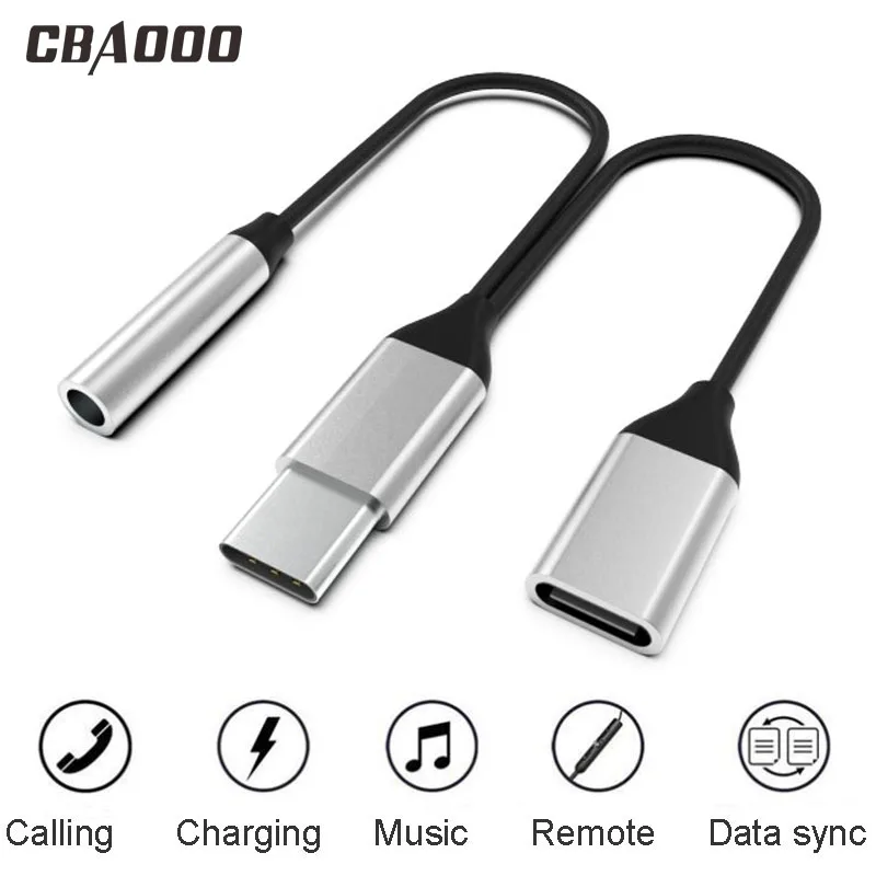CBAOOO USB Type-C to Type C 3.5mm Jack AUX Headphone Audio Splitter Converter Adapter Cable For Huawei mate 20 10 P30 pro Xiaomi
CBAOOO USB Type-C to Type C 3.5mm Jack AUX Headphone Audio Splitter Converter Adapter Cable For Huawei mate 20 10 P30 pro Xiaomi