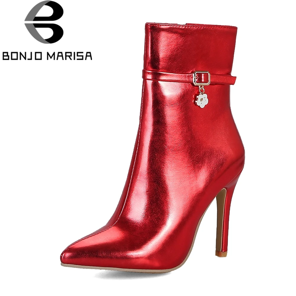 BONJOMARISA Plus Size 33-47 Brand Western Fashion Patent Pu mid-calf Boots Women Autumn 2019 Pointed Toe High Heels Shoes Woman
BONJOMARISA Plus Size 33-47 Brand Western Fashion Patent Pu mid-calf Boots Women Autumn 2019 Pointed Toe High Heels Shoes Woman