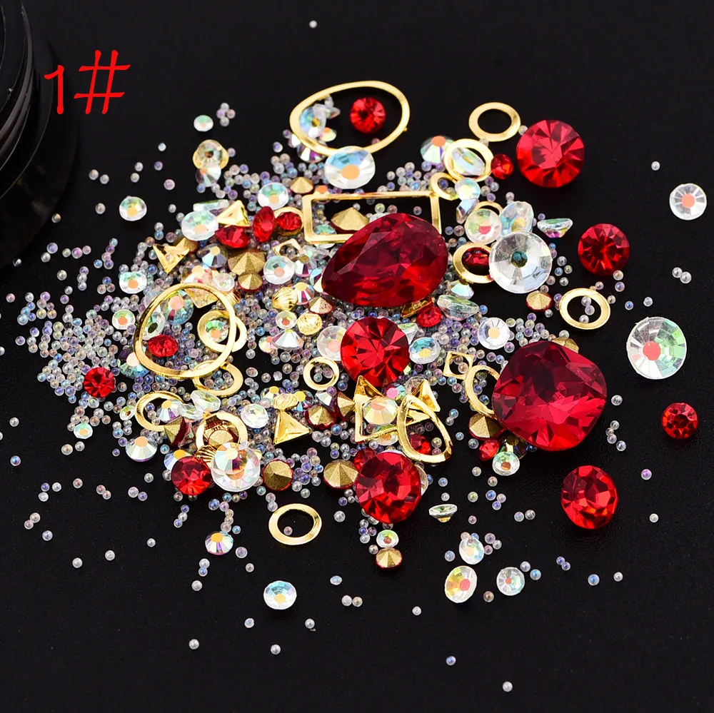 1 Box 12 Color Fashion Rhinestones Glitter Diamonds Tips Mixed 3D Tips Nail Decoration Manicure Tool de1
1 Box 12 Color Fashion Rhinestones Glitter Diamonds Tips Mixed 3D Tips Nail Decoration Manicure Tool de1