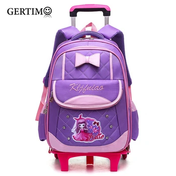 Removable Children Trolley School Bag Backpack Wheeled School Bag For Kids Girls Wheel Schoolbag Student Backpacks Bags
Removable Children Trolley School Bag Backpack Wheeled School Bag For Kids Girls Wheel Schoolbag Student Backpacks Bags