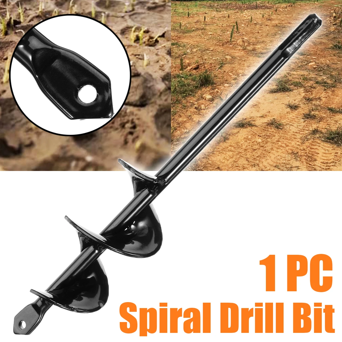 220mm Garden Auger Spiral Drill Bit Planter Bulb Shaft Drill Bit for Planting Irrigation Hole Digger Tool Replacement
220mm Garden Auger Spiral Drill Bit Planter Bulb Shaft Drill Bit for Planting Irrigation Hole Digger Tool Replacement