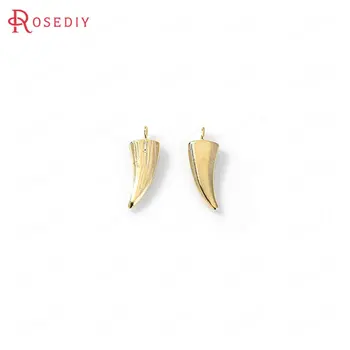 (35766)6PCS 6x15MM 24K Gold Color Brass Sharp Horn Charms Pendants High Quality Diy Jewelry Findings Accessories
(35766)6PCS 6x15MM 24K Gold Color Brass Sharp Horn Charms Pendants High Quality Diy Jewelry Findings Accessories