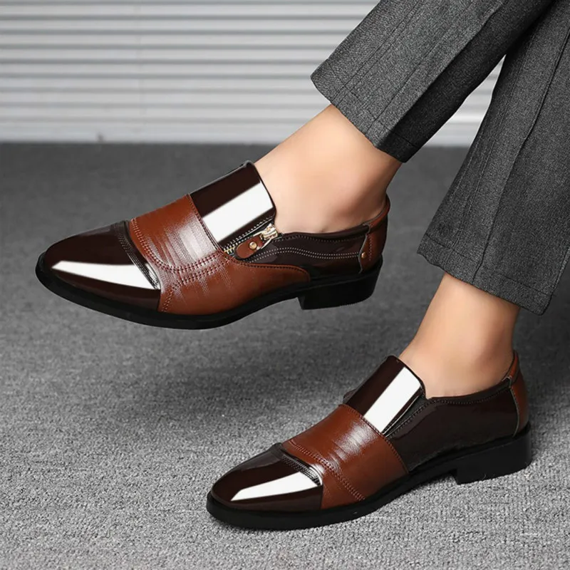 Hot Men Dress Shoes Leather Pointed Toe Wedding Shoes Men Slip on Men Formal Shoes Luxury Business Man Black Leather Shoe
Hot Men Dress Shoes Leather Pointed Toe Wedding Shoes Men Slip on Men Formal Shoes Luxury Business Man Black Leather Shoe