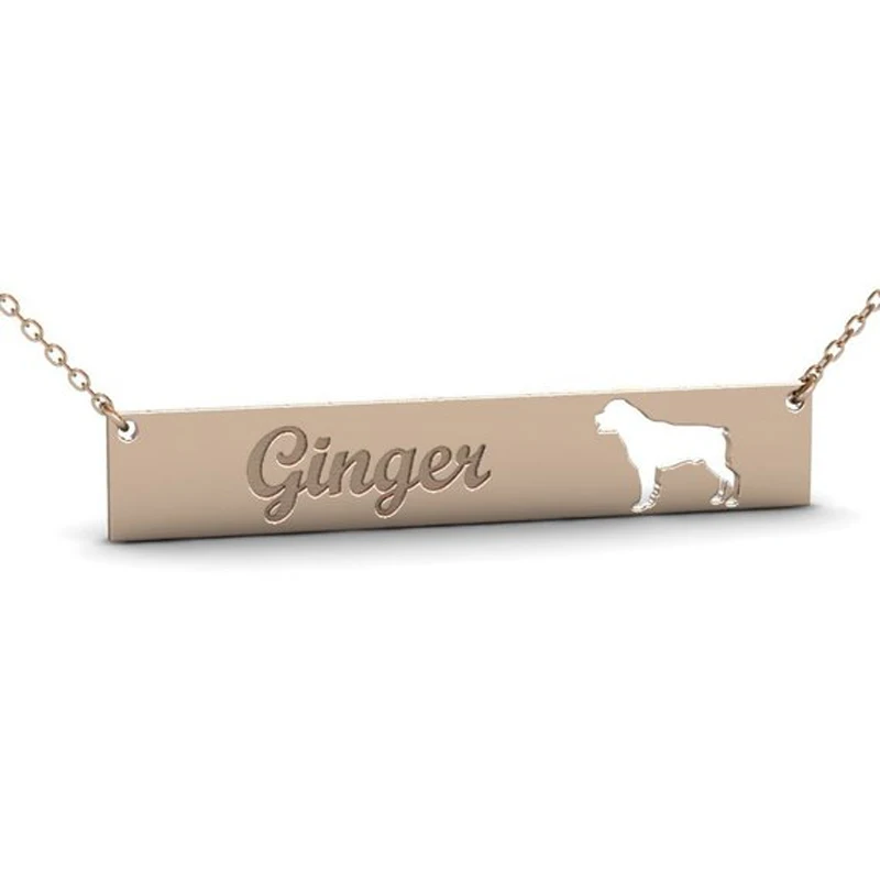 Ufine Personalized name or words gift for girl ROTTWEILER Dog bar pendant Necklace cooper high quality pendant necklace N2159
Ufine Personalized name or words gift for girl ROTTWEILER Dog bar pendant Necklace cooper high quality pendant necklace N2159