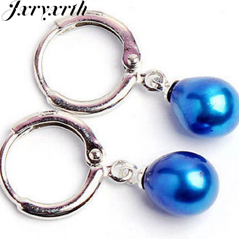 Jxryxrth brand Fashion high quality 6-7MM blue Akoya Cultured Pearl Drop/Dangle Earring for women '' E010
Jxryxrth brand Fashion high quality 6-7MM blue Akoya Cultured Pearl Drop/Dangle Earring for women '' E010