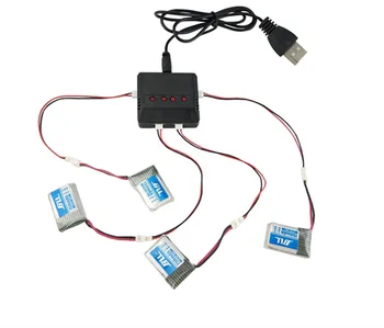 BLL 4Pcs 3.7V 150mAh Lipo Battery 3.7V with 4-port Charger Set for H20 RC Quadcopter
BLL 4Pcs 3.7V 150mAh Lipo Battery 3.7V with 4-port Charger Set for H20 RC Quadcopter