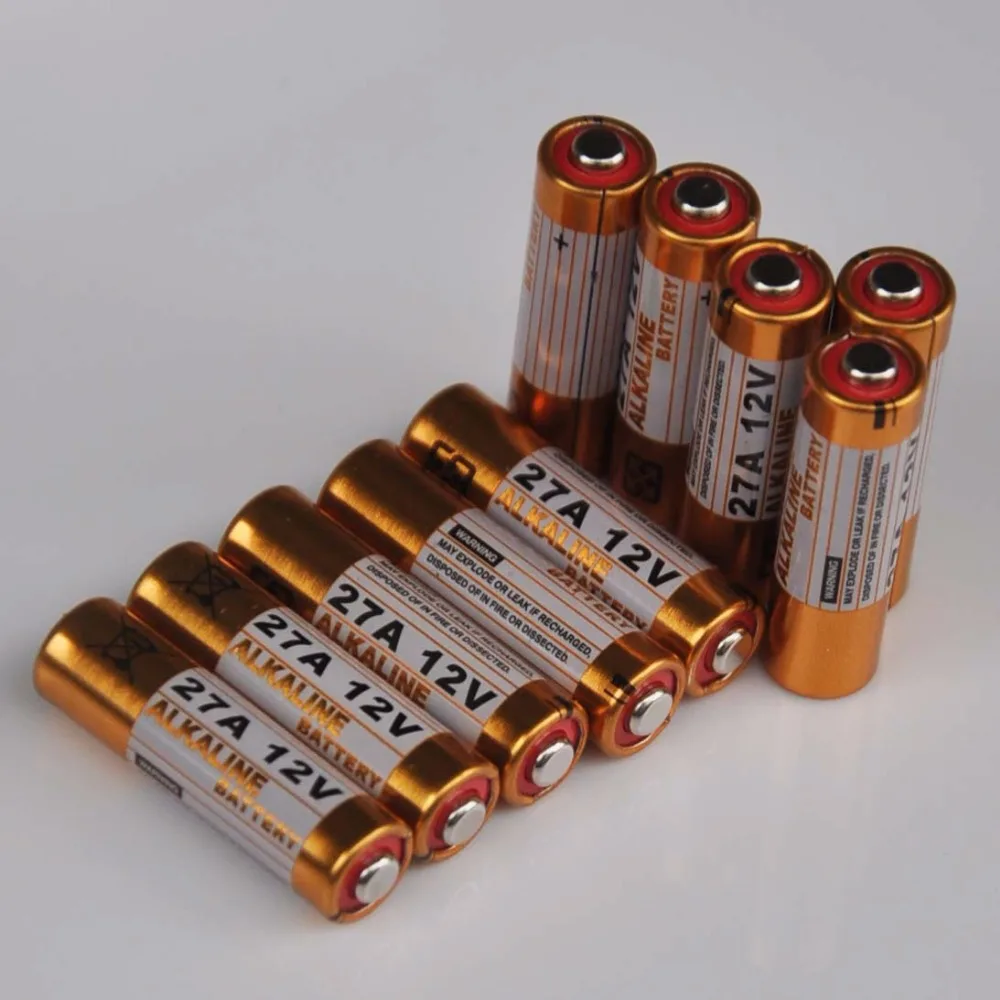 10PCS 12V 27A dry primary alkaline battery 27AE 27MN A27 for doorbell,car alarm,walkman,car remote control etc
10PCS 12V 27A dry primary alkaline battery 27AE 27MN A27 for doorbell,car alarm,walkman,car remote control etc