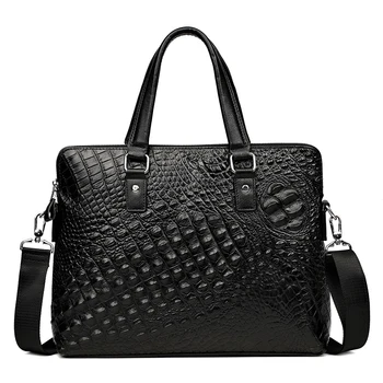 Men Crocodile Pattern Briefcase Bag Cowhide Leather Man Business Bag Shoulder Messenger Bag Men laptop fashion totes bag handbag
Men Crocodile Pattern Briefcase Bag Cowhide Leather Man Business Bag Shoulder Messenger Bag Men laptop fashion totes bag handbag