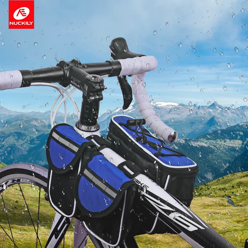 NUCKILY Bicycle Saddle Bag Road Bike Bag Multi-functional MTB Cycling Front Bag Tube Bag Waterproof Bicycle Accessories G717
NUCKILY Bicycle Saddle Bag Road Bike Bag Multi-functional MTB Cycling Front Bag Tube Bag Waterproof Bicycle Accessories G717