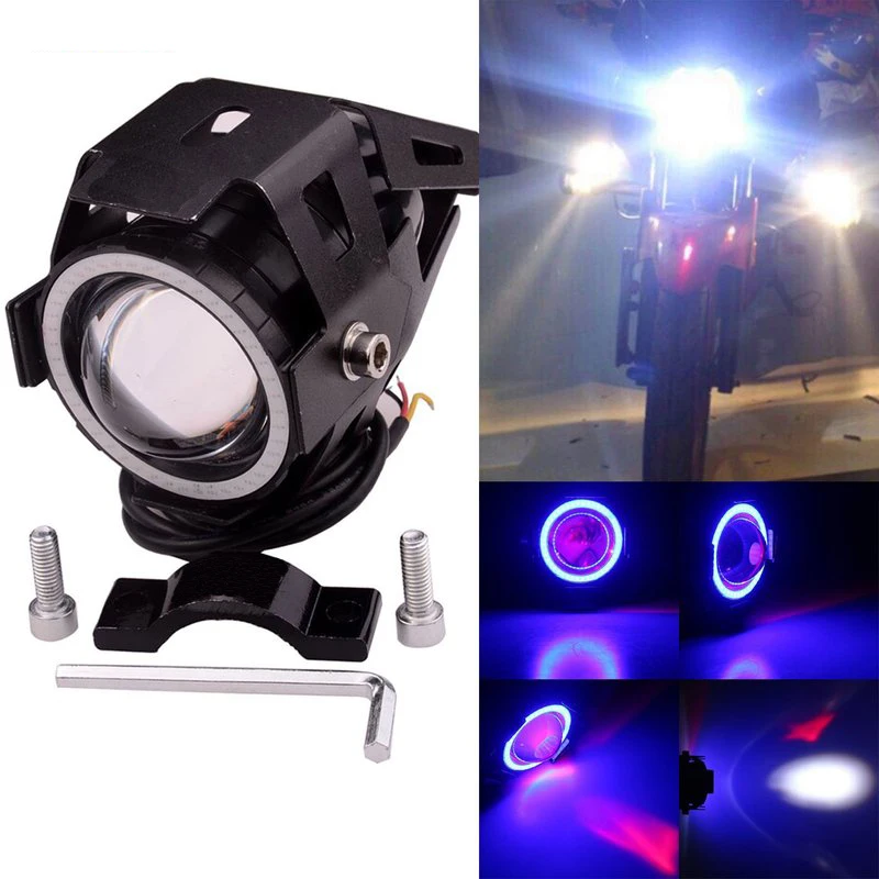 U7 Motorcycle LED Headlight Waterproof High Power Spot Light Cannon Spotlights with Angel Eyes 3 Mode Strobe
U7 Motorcycle LED Headlight Waterproof High Power Spot Light Cannon Spotlights with Angel Eyes 3 Mode Strobe