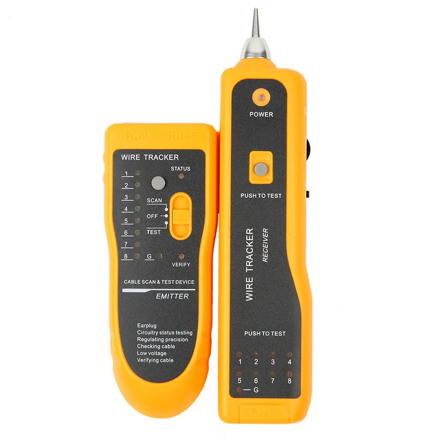 Multi Function Cable Tester Wire Tracker Tracer Network RJ11 RJ45 Test Instrument Lan Tester Detector Line Finder
Multi Function Cable Tester Wire Tracker Tracer Network RJ11 RJ45 Test Instrument Lan Tester Detector Line Finder