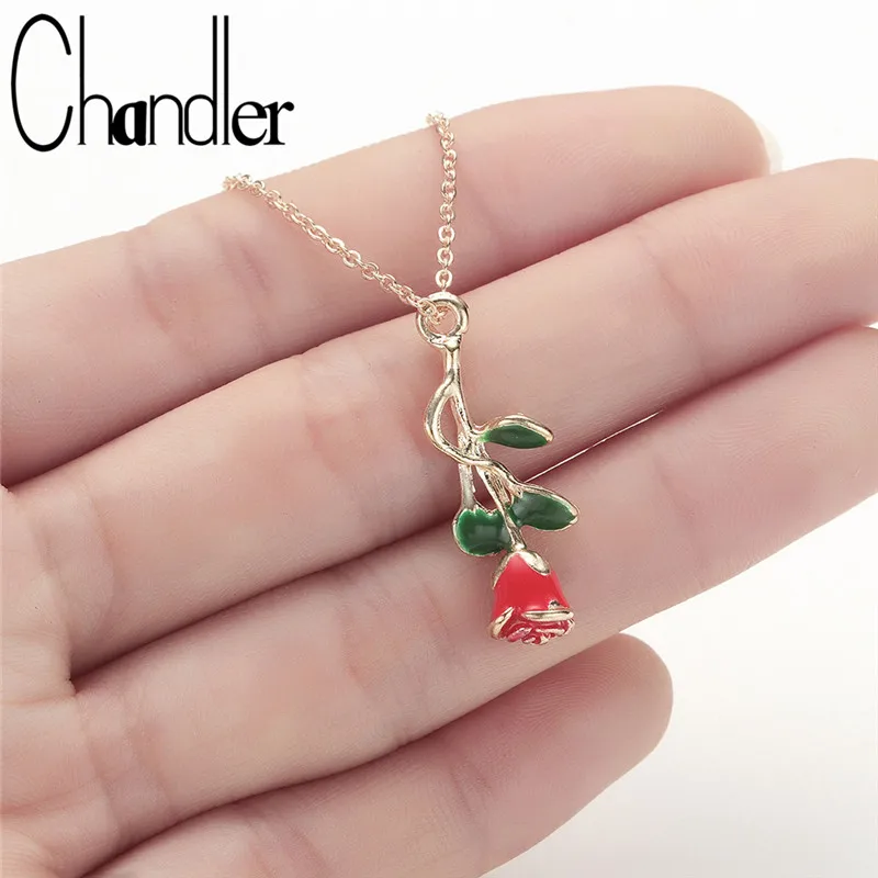 Chandler Red Rose Flower Necklace For Women 40cm Chain Chokers Flora Beauty and Beast Jewelry Delicate Handmade Lovers Gifts
Chandler Red Rose Flower Necklace For Women 40cm Chain Chokers Flora Beauty and Beast Jewelry Delicate Handmade Lovers Gifts