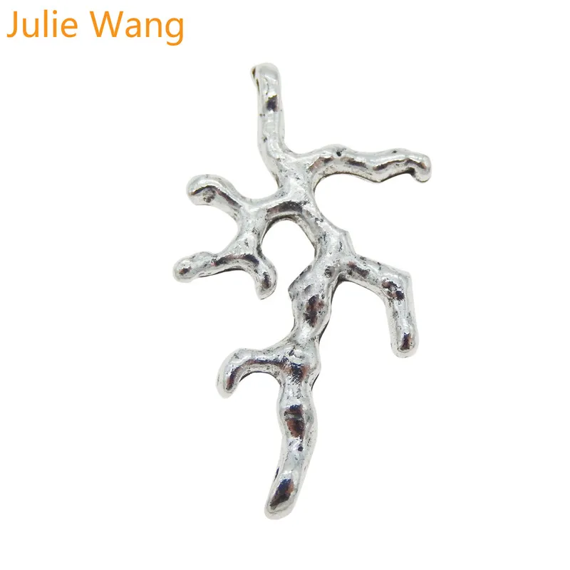 Julie Wang 20PCS Antique Silver Small Tree Branch Shape Charm Connector For Necklace Pendant Jewelry Making Accessory 26*14mm
Julie Wang 20PCS Antique Silver Small Tree Branch Shape Charm Connector For Necklace Pendant Jewelry Making Accessory 26*14mm