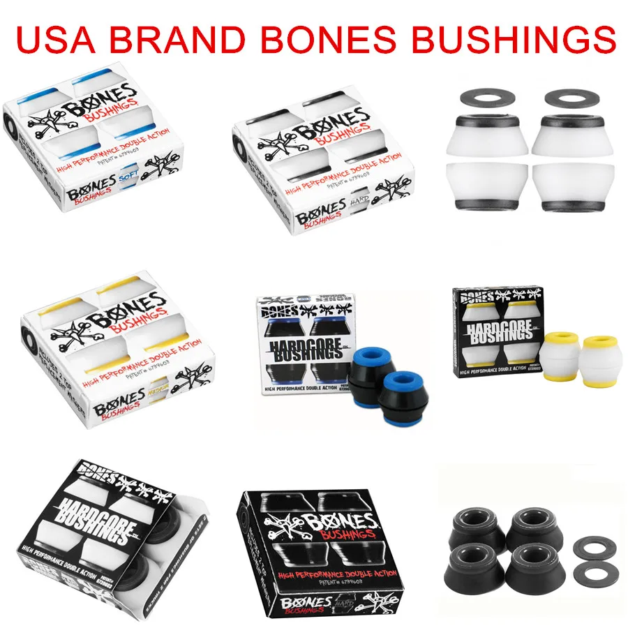 USA BRAND BONES BUSHINGS Soft Bushings High-Elastic PU Shock-Absorbant FOR Skateboard Trucks
USA BRAND BONES BUSHINGS Soft Bushings High-Elastic PU Shock-Absorbant FOR Skateboard Trucks