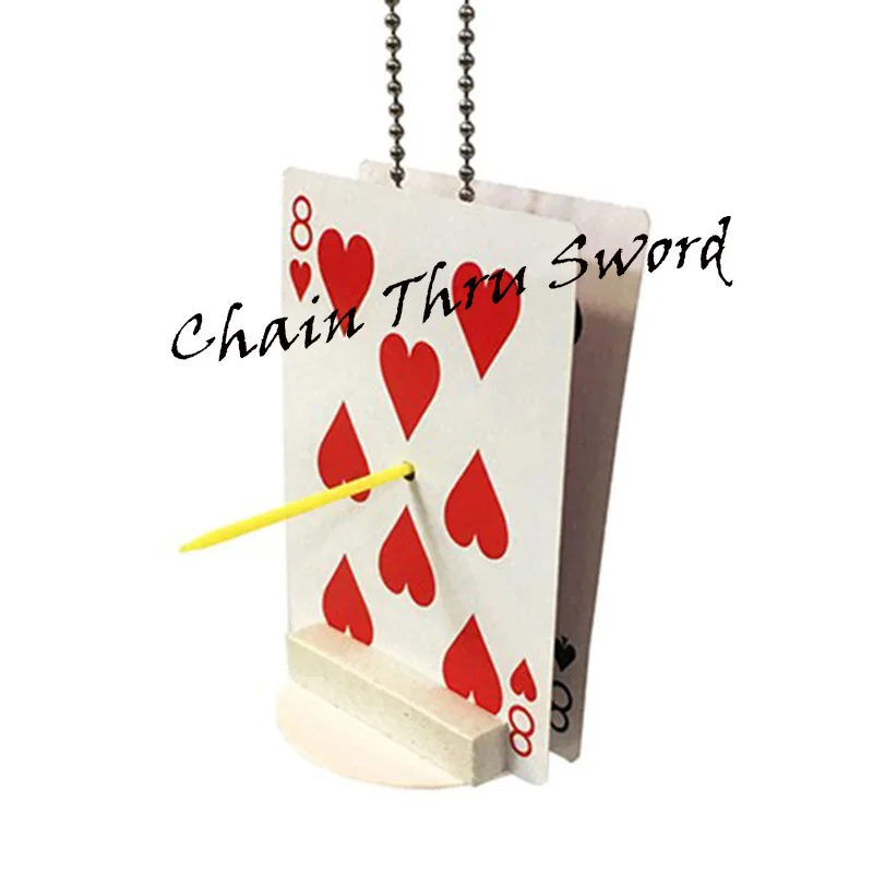 Chain Thru Sword Magic Tricks Penetrate Magia Magician Close Up Illusion Gimmick Props Mentalism Impossible Solid Through Solid
Chain Thru Sword Magic Tricks Penetrate Magia Magician Close Up Illusion Gimmick Props Mentalism Impossible Solid Through Solid