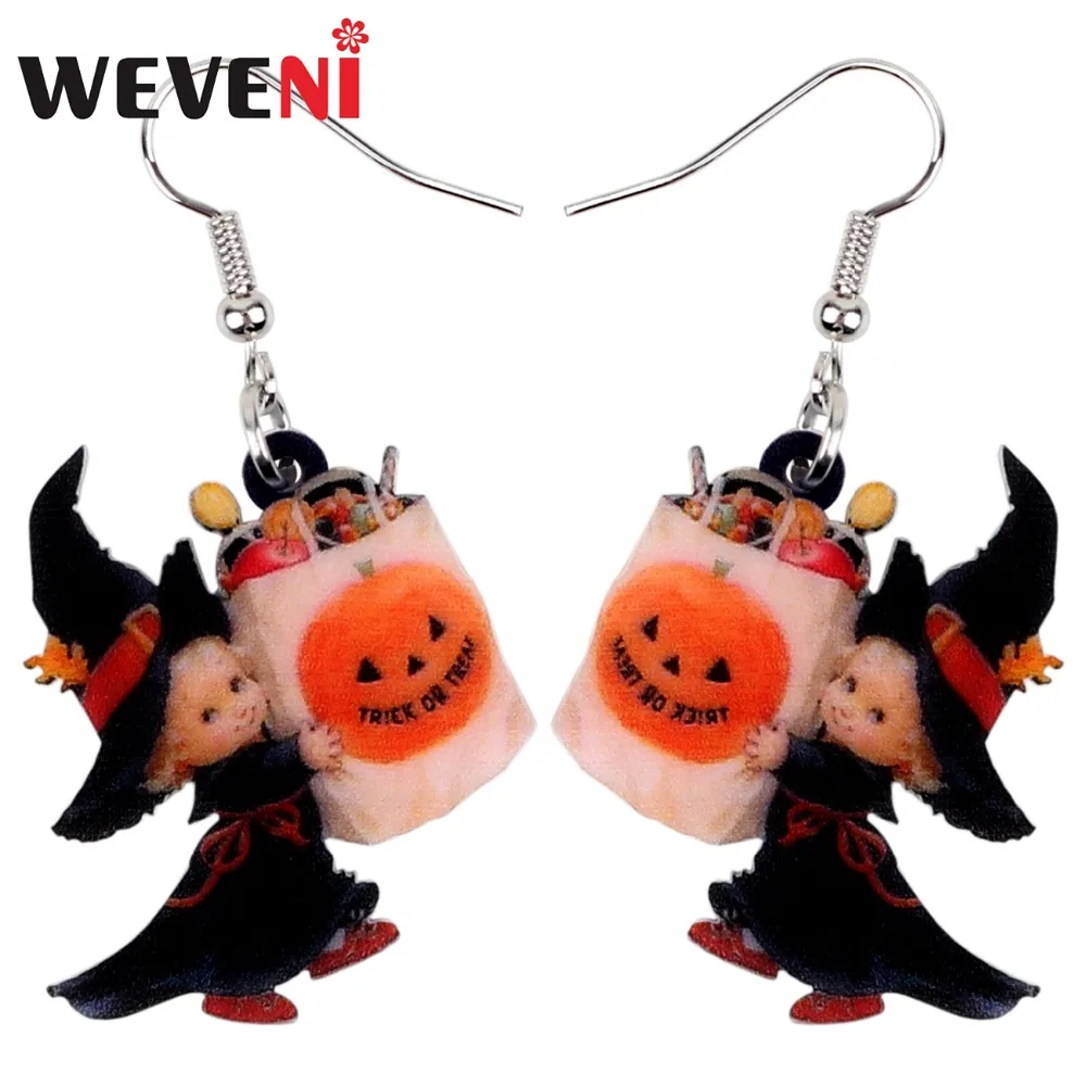 WEVENI Acrylic Halloween Sweet Angel Candy Bag Earrings Drop Dangle Party Wholesale Costumes Jewelry For Women Girls Bijoux Gift
WEVENI Acrylic Halloween Sweet Angel Candy Bag Earrings Drop Dangle Party Wholesale Costumes Jewelry For Women Girls Bijoux Gift