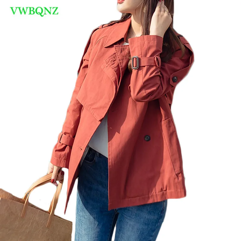 New Spring Autumn Windbreaker Coat Women Korean Slim Short Student Trench coats Women's Thin section Khaki Cotton Overcoat A749
New Spring Autumn Windbreaker Coat Women Korean Slim Short Student Trench coats Women's Thin section Khaki Cotton Overcoat A749
