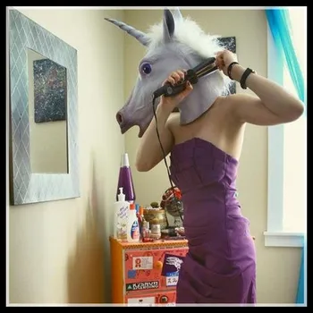 Free Shipping 2015 New hot Creepy Horse Mask Head unicorn mask head Halloween Costume Theater Prop Novelty Latex Rubber Mask
Free Shipping 2015 New hot Creepy Horse Mask Head unicorn mask head Halloween Costume Theater Prop Novelty Latex Rubber Mask