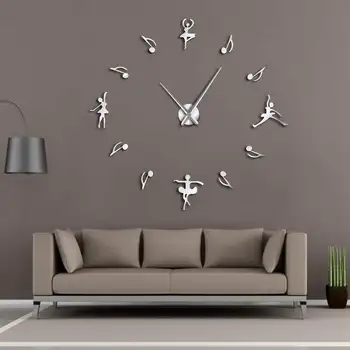 Ballerinas Wall Decor DIY Large Wall Clock Ballet Dancers Music Notes Giant Wall Clock Modern Design Ballet Music Lovers Gift
Ballerinas Wall Decor DIY Large Wall Clock Ballet Dancers Music Notes Giant Wall Clock Modern Design Ballet Music Lovers Gift