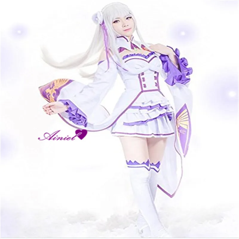 Ainiel Anime Re: Zero Kara Hajimeru Isekai Seikatsu Emilia Dress With Lovely Cloak Cosplay Costume For Woman Female and Girls
Ainiel Anime Re: Zero Kara Hajimeru Isekai Seikatsu Emilia Dress With Lovely Cloak Cosplay Costume For Woman Female and Girls