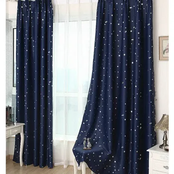 blackout silver stars thick sunshade curtains for living kids room bedroom windows
blackout silver stars thick sunshade curtains for living kids room bedroom windows