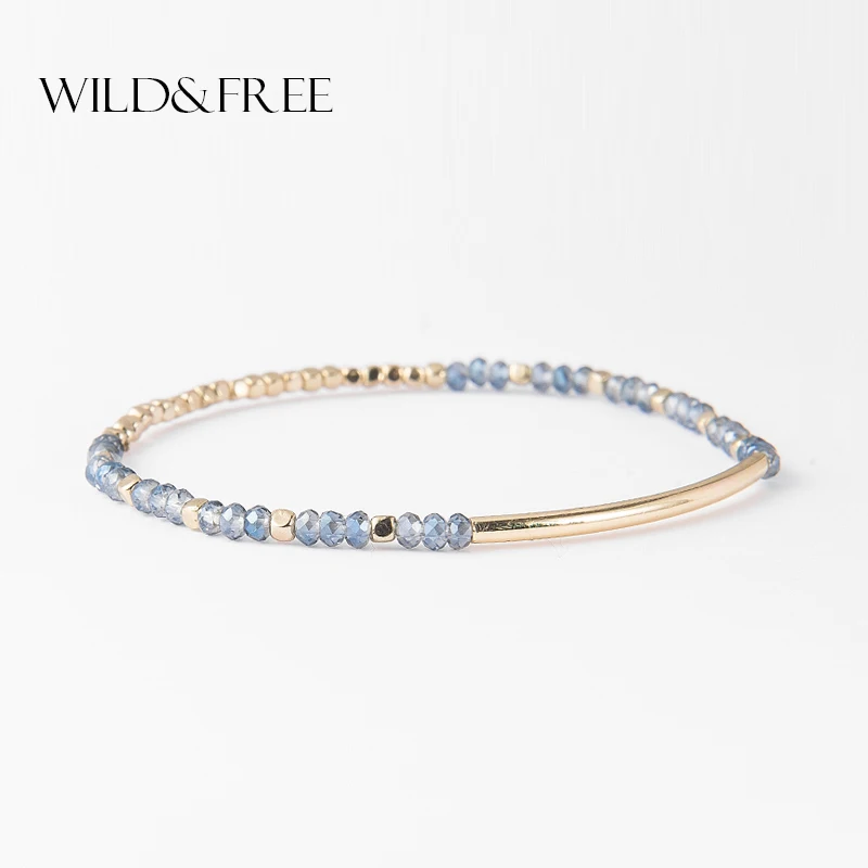 Wild & Free Blue Crystal Beads Bracelets For Women Boho Jewelry Gold Tube CCB Charm Streched Adjustable Bangles Christmas Gift
Wild & Free Blue Crystal Beads Bracelets For Women Boho Jewelry Gold Tube CCB Charm Streched Adjustable Bangles Christmas Gift