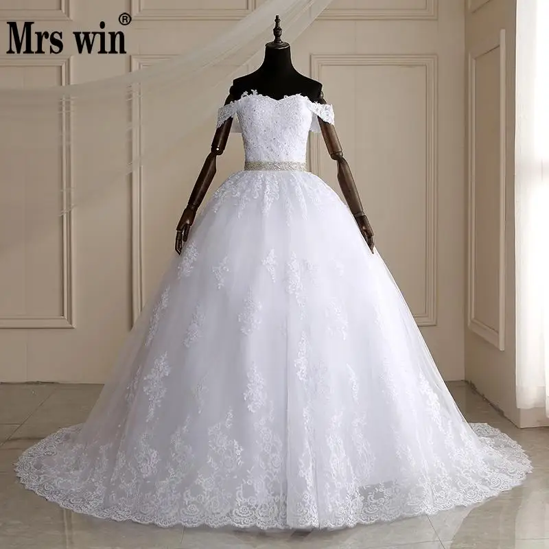 Mrs Win Long Train Ball Gown Belted Wedding Dresses 2019 Bridal Dress Off Shoulder Vestidos De Novia Robe De Mariee
Mrs Win Long Train Ball Gown Belted Wedding Dresses 2019 Bridal Dress Off Shoulder Vestidos De Novia Robe De Mariee
