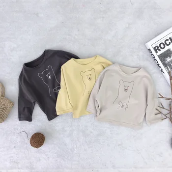 2019 Spring Bear Children New Cotton Long Sleeve T Shirt Baby Boy Girls Printing Pure Color Tops Kids Clothing
2019 Spring Bear Children New Cotton Long Sleeve T Shirt Baby Boy Girls Printing Pure Color Tops Kids Clothing