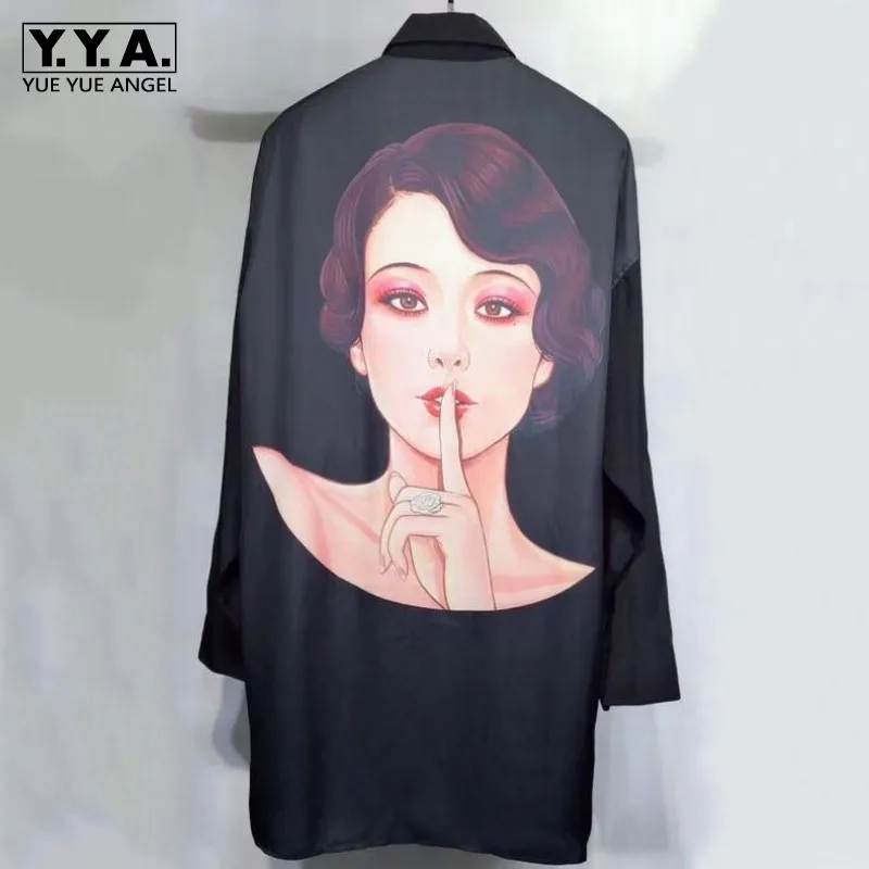2019 New Mens Luxury 100% Silk Long Shirt Dark Series Gothic Printed Real Silk Shirts Loose Fit Casual Single Breasted Top Shirt
2019 New Mens Luxury 100% Silk Long Shirt Dark Series Gothic Printed Real Silk Shirts Loose Fit Casual Single Breasted Top Shirt