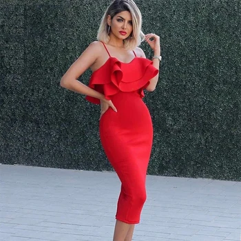 Miss Water 2019 New Celebrity Party Bodycon Bandage Dress Women Red Spaghetti Strap Ruffles Sexy NightClub Dress Women Vestidos
Miss Water 2019 New Celebrity Party Bodycon Bandage Dress Women Red Spaghetti Strap Ruffles Sexy NightClub Dress Women Vestidos