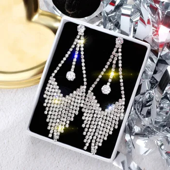 S925 silver needle tassel earrings femininity personality exaggerated earrings drop long earring
S925 silver needle tassel earrings femininity personality exaggerated earrings drop long earring