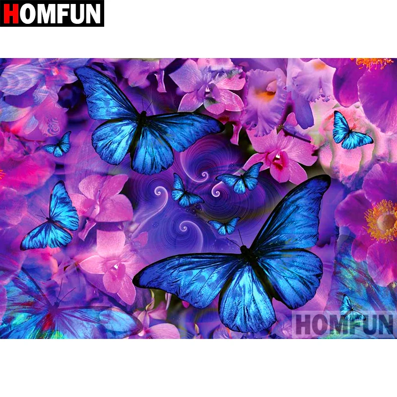HOMFUN 5D DIY Diamond Painting Full Square/Round Drill "Butterfly Flower" Embroidery Cross Stitch gift Home Decor Gift A09057
HOMFUN 5D DIY Diamond Painting Full Square/Round Drill "Butterfly Flower" Embroidery Cross Stitch gift Home Decor Gift A09057