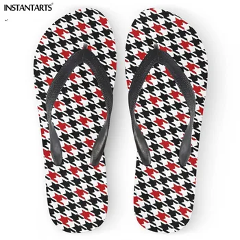INSTANTARTS Women Rubber Flip Flops Fashion Casual Shoes for Beach Home Stripe Houndstooth Printing Summer Sandals Girl Slippers
INSTANTARTS Women Rubber Flip Flops Fashion Casual Shoes for Beach Home Stripe Houndstooth Printing Summer Sandals Girl Slippers