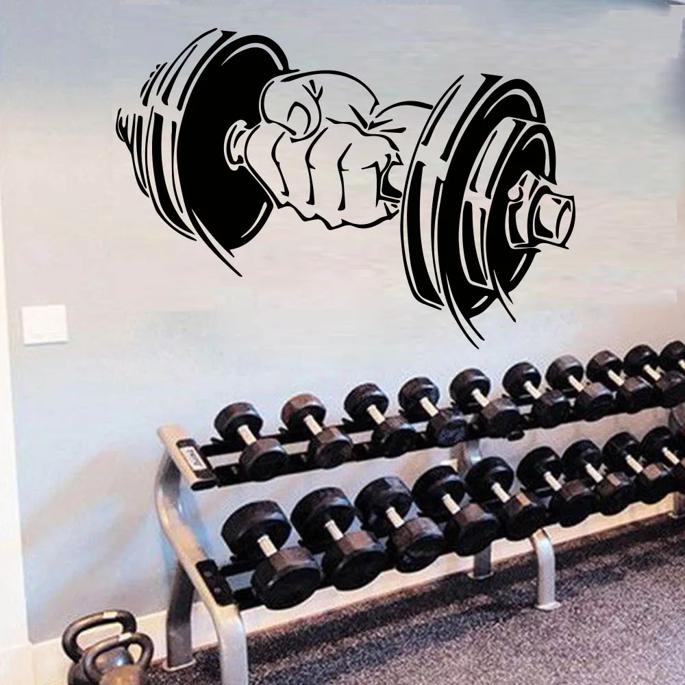 GYM Barbells Pattern Wall Sticker for Decoration Accessories mural Room Sports Equipment Stickers Waterproof Vinyl Home Decor
GYM Barbells Pattern Wall Sticker for Decoration Accessories mural Room Sports Equipment Stickers Waterproof Vinyl Home Decor