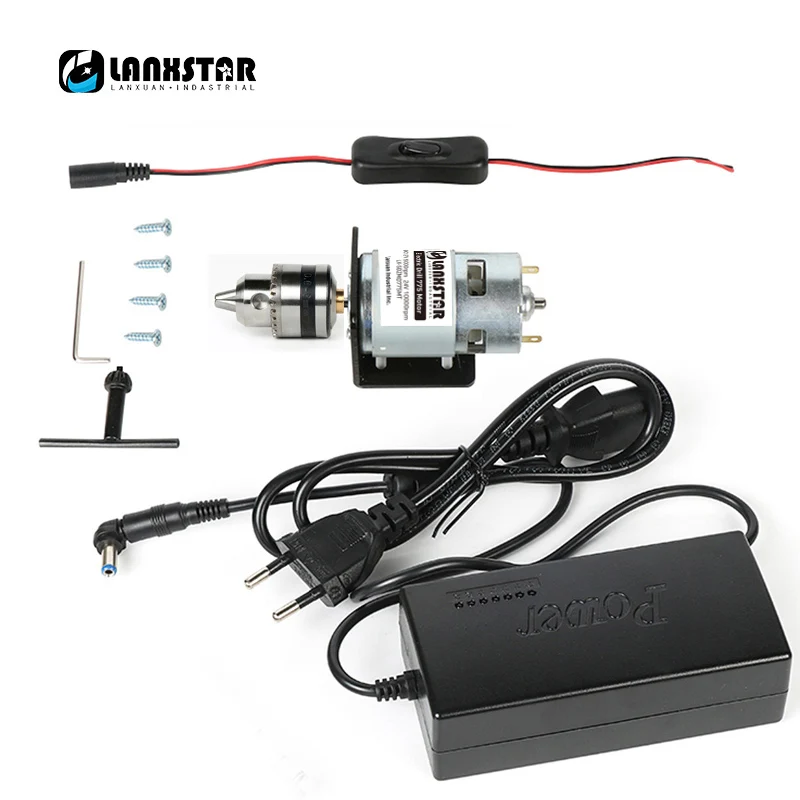 Lanxstar DC electric 775 motor 24V switching power supply Multi-Function Hand Electric Drill B10 drill 0.6~6mm range
Lanxstar DC electric 775 motor 24V switching power supply Multi-Function Hand Electric Drill B10 drill 0.6~6mm range