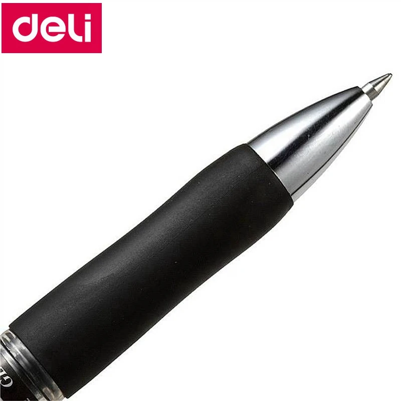 144PCS/LOT Deli S02 press type gel pen 0.7mm roller ball pen gel ink pen black ink color China top brand Deli
144PCS/LOT Deli S02 press type gel pen 0.7mm roller ball pen gel ink pen black ink color China top brand Deli