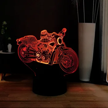 3D Illusion Traffic 7 Color Change Creative Cool Motorcycle LED Controller Night RGB Mood Light Children Holiday Birthday Gift
3D Illusion Traffic 7 Color Change Creative Cool Motorcycle LED Controller Night RGB Mood Light Children Holiday Birthday Gift