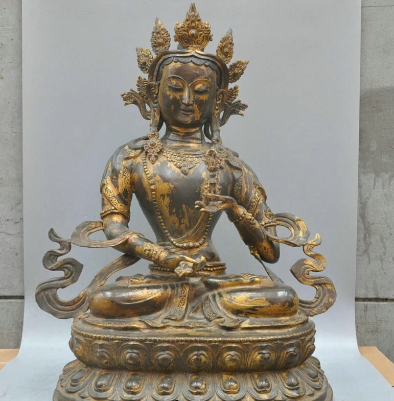 xd 002321 26' Tibetan Buddhism Bronze Vajrasattva Mahasattva Buddha Sculpture Statue
xd 002321 26' Tibetan Buddhism Bronze Vajrasattva Mahasattva Buddha Sculpture Statue