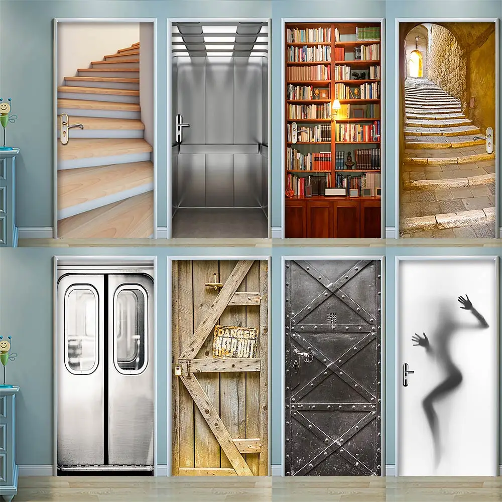3D Door Sticker Door Wrap Wall Sticker Mural Wallpaper Poster Self Adhesive PVC Removable Waterproof Door Decal Home Decor
3D Door Sticker Door Wrap Wall Sticker Mural Wallpaper Poster Self Adhesive PVC Removable Waterproof Door Decal Home Decor