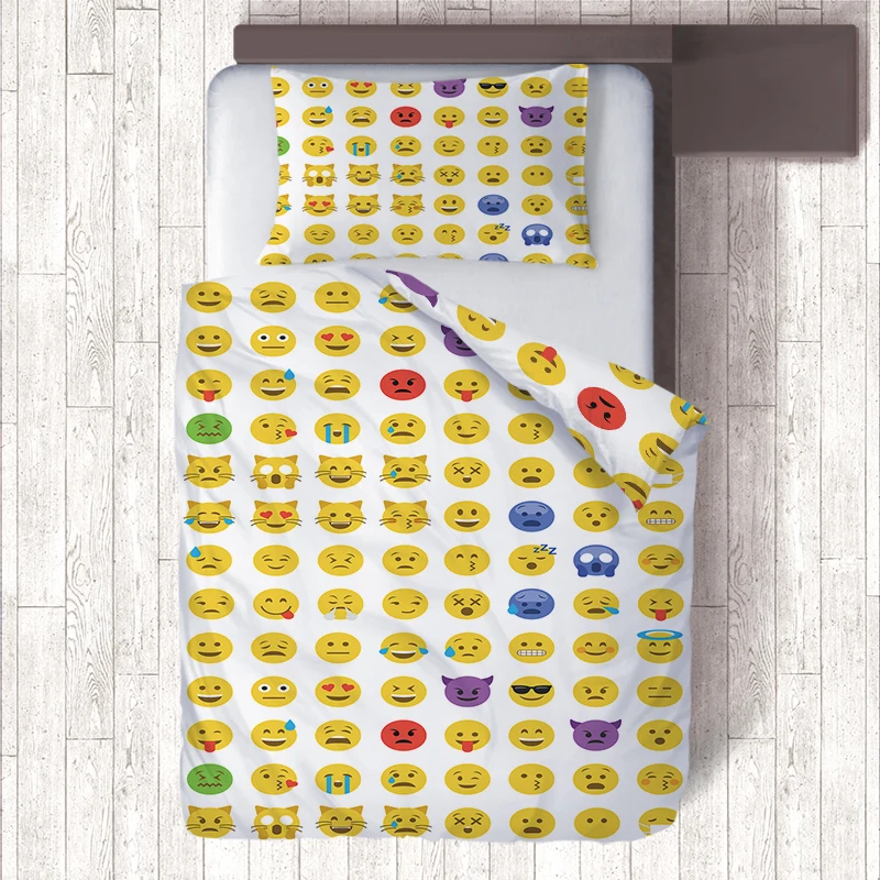 Nordic Home Decor Duvet Cover Pillowcase Sets Single Size,3d Print Yellow Emoji Bedding Set Kids,Child Bed Quilt Covers
Nordic Home Decor Duvet Cover Pillowcase Sets Single Size,3d Print Yellow Emoji Bedding Set Kids,Child Bed Quilt Covers
