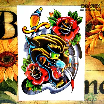 SHNAPIGN Leopard head Temporary Tattoo Body Art Flash Tattoo Stickers 12*20cm Waterproof Henna Styling Home Decor Wall Sticker
SHNAPIGN Leopard head Temporary Tattoo Body Art Flash Tattoo Stickers 12*20cm Waterproof Henna Styling Home Decor Wall Sticker