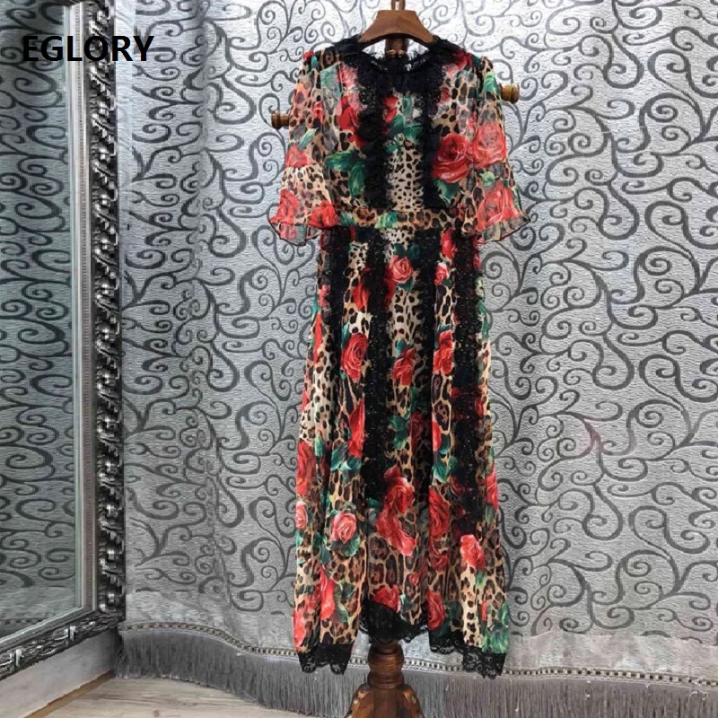 Top Grade New 2019 Spring Summer Long Dress Women Sexy Wild Leopard Print Lace Patchwork Half Sleeve Long Party Maxi Dress Beach
Top Grade New 2019 Spring Summer Long Dress Women Sexy Wild Leopard Print Lace Patchwork Half Sleeve Long Party Maxi Dress Beach