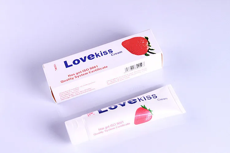 Love Kiss strawberry cream anal sex lubricant 100ml oral lube vaginal lubrication silk touch massage oil sex products 5