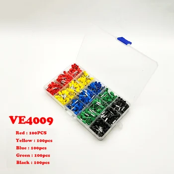 500pcs VE4009 Red, yellow, blue, green and black European terminal cold pressed needle tube type wiring terminal copper
500pcs VE4009 Red, yellow, blue, green and black European terminal cold pressed needle tube type wiring terminal copper