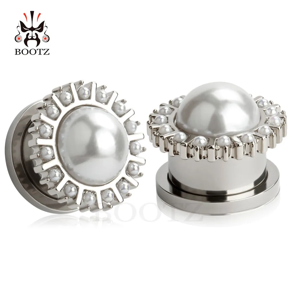 2018 new arrival stainless steel pearl ear plug tunnel body jewelry piercing ear gauges expander 2pcs pair selling
2018 new arrival stainless steel pearl ear plug tunnel body jewelry piercing ear gauges expander 2pcs pair selling